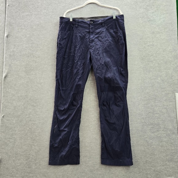 Eddie Bauer Men Pants 36x30 Blue Tech Chino Straight Nylon Hiking 28 in Inseam - Picture 1 of 10